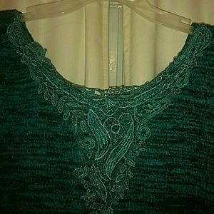 Embroidered Flowy Top